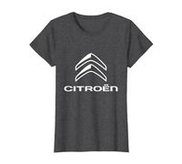 Logo Citroën 2016 Blanc T-Shirt, Femme, Chiné Foncé, XL