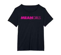 Logo Classique Mean Girls T-Shirt, Femme Grandes Tailles, Noir, 2X