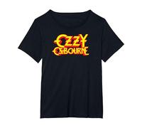 Logo Classique Ozzy Osbourne T-Shirt, Femme Grandes Tailles, Noir, 6X