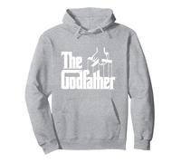 Logo Classique The Godfather Sweat à Capuche, Unisexe pour Adultes, Gris Chiné, M