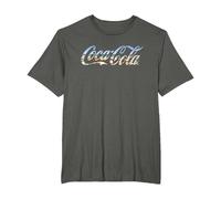 Logo Coca Cola Beach T-Shirt, Homme Grandes Tailles, Asphalte, 6X Tall