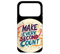 Logo coloré Make Every Second Count Speech Coque pour iPhone 17 Pro