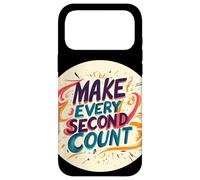 Logo coloré Make Every Second Count Speech Coque pour iPhone 17 Pro Max