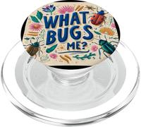 Logo coloré What Bugs Me PopSockets PopGrip pour MagSafe