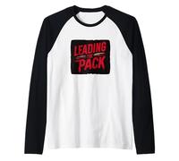 Logo Cool Leading The Pack pour Homme et Femme Manche Raglan