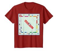 Logo Couleur du Jeu de Plateau Monopoly Vintage Classic T-Shirt, Enfant, Canneberge, 10 Ans