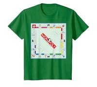 Logo Couleur du Jeu de Plateau Monopoly Vintage Classic T-Shirt, Enfant, Vert Kelly, 4 Ans