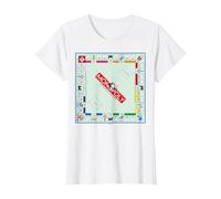 Logo Couleur du Jeu de Plateau Monopoly Vintage Classic T-Shirt, Femme, Blanc, 3XL