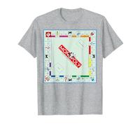 Logo Couleur du Jeu de Plateau Monopoly Vintage Classic T-Shirt, Homme, Gris Chiné, L