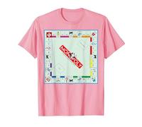 Logo Couleur du Jeu de Plateau Monopoly Vintage Classic T-Shirt, Homme, Rose, M