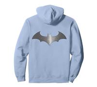 Logo DC Batman Moderne Sweat à Capuche, Unisexe pour Adultes, Bleu poudré, XXL