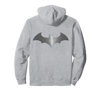 Logo DC Batman Moderne Sweat à Capuche, Unisexe pour Adultes, Gris Chiné, XXL