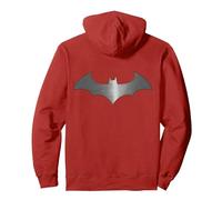 Logo DC Batman Moderne Sweat à Capuche, Unisexe pour Adultes, Rouge, XL