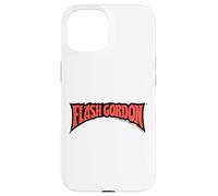 Logo de Bande dessinée Flash Gordon Classique en Texte Rouge Coque pour iPhone 15