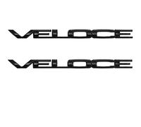 Logo de décoration de Lettrage de Voiture Veloce, Logo d'autocollant de Voiture 3D de Remplacement pour Alfa Romeo Giulia Stelvio,Black