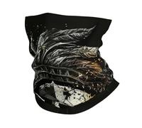 Logo De Guerrier Gothique Spartiate Sombre Unisexe Cache-Col Respirant Echarpe Gaiter Unique Décoration Faciale pour Motorcycle Randonnée Escalade