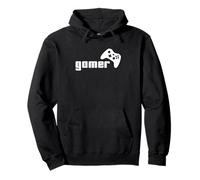 Logo de la Marque Gamer Blanc Puma Gaming Video Games Nerd Sweat à Capuche