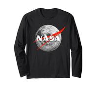 Logo de la NASA Meatball Moon Graphic Apollo Artemis Space Manche Longue