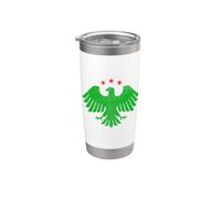 Logo de la Syrie, drapeau de la Syrie, drapeau de la Syrie. Gobelet isotherme en acier inoxydable double paroi