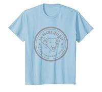 Logo de la Vache Qui rit T-Shirt, Enfant, Bleu Céleste, 2 Ans
