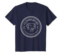 Logo de la Vache Qui rit T-Shirt, Enfant, Bleu Marine, 2 Ans