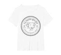 Logo de la Vache Qui rit T-Shirt, Femme Grandes Tailles, Blanc, 2X
