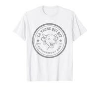 Logo de la Vache Qui rit T-Shirt, Homme, Blanc, S