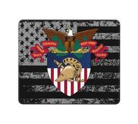 Logo De L'Académie Militaire De West Point Tapis De Souris Gaming Durable Mousepad Lavable Mouse Pad pour Travail Ordinateur Bureau 25X30Cm