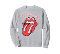 Logo de Langue The Rolling Stones Script Sweatshirt, Unisexe pour Adultes, Gris Chiné, XL