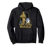 Logo de l'écusson Vador Star Wars C-3PO et R2-D2 Sweat à Capuche