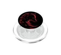 Logo de l'emblème du Loup, Un Dessin de la mythologie PopSockets PopGrip pour MagSafe