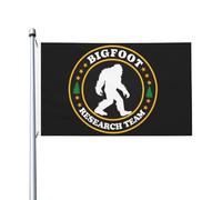 Logo De L'Équipe De Recherche Sur Le Bigfoot Drapeau De Jardin Couleurs Vives Drapeau Solide Bannière Pour Fête Pelouse Porche 90X150Cm