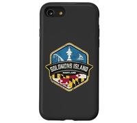 Logo de l'île Salomon Maryland avec Drapeau MD Vieilli Coque pour iPhone SE (2020) / 7/8