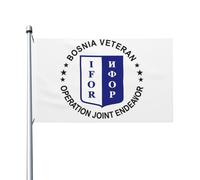 Logo De L'Opération Conjointe Ifor Nop Des Vétérans De Bosnie Flag Solide Drapeau De Jardin Décoratif Drapeau Pour Balcon Bar Extérieur 90X150Cm