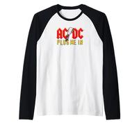 Logo de Manche de Guitare Plug Me in AC/DC Manche Raglan