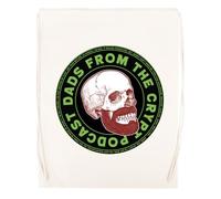 Logo De New Dads From The Crypt Sac De Sport Beige Sac De Sport Réutilisable En Coton Avec Cordon De Serrage Beige Gym Bag Cotton Reusable Drawstring Sport Bag