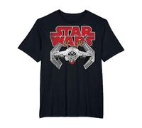 Logo de Noël en Forme de Nez de Renne de la Marque TIE Fighter Star Wars T-Shirt, Homme Grandes Tailles, Noir, 5X Tall