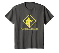 Logo de Panneau de Rue Playing for Change T-Shirt, Enfant, Asphalte, 12 Ans