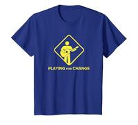 Logo de Panneau de Rue Playing for Change T-Shirt, Enfant, Bleu Royal, 2 Ans