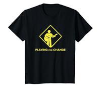 Logo de Panneau de Rue Playing for Change T-Shirt, Enfant, Noir, 4 Ans