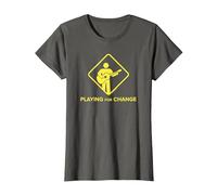 Logo de Panneau de Rue Playing for Change T-Shirt, Femme, Asphalte, XXL