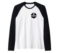 Logo de Poche négative Violet Motif Poison Manche Raglan