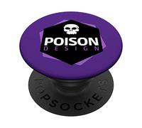 Logo de Poche négative Violet Motif Poison PopSockets PopGrip Adhésif