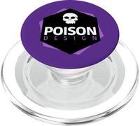 Logo de Poche négative Violet Motif Poison PopSockets PopGrip pour MagSafe
