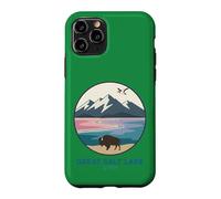 Logo de Poche The Great Salt Lake Trail Utah Bison Coque pour iPhone 11 Pro