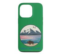 Logo de Poche The Great Salt Lake Trail Utah Bison Coque pour iPhone 13 Pro