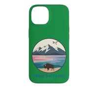 Logo de Poche The Great Salt Lake Trail Utah Bison Coque pour iPhone 14