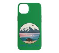 Logo de Poche The Great Salt Lake Trail Utah Bison Coque pour iPhone 14 Plus
