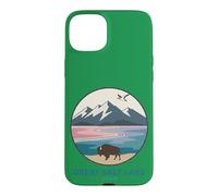 Logo de Poche The Great Salt Lake Trail Utah Bison Coque pour iPhone 15 Plus