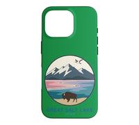 Logo de Poche The Great Salt Lake Trail Utah Bison Coque pour iPhone 16 Pro
